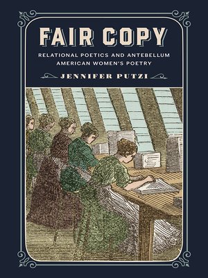 cover image of Fair Copy: Relational Poetics and Antebellum American Women's Poetry
